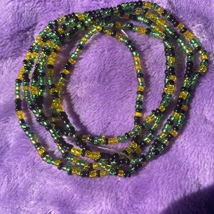 Jamaican inspired waist bead. Glass seed beads .